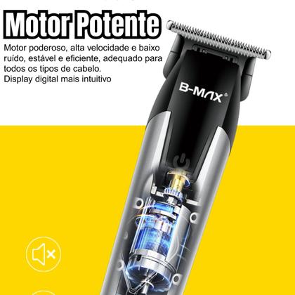 Imagem de Máquina de Corte e Aparador Profissional  Compacto, Sem Fio, Recarregável e com Bateria de Longa Duração para Cabelo e Barba