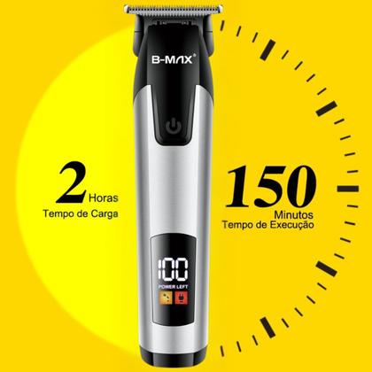 Imagem de Máquina de Corte e Aparador Profissional  Compacto, Sem Fio, Recarregável e com Bateria de Longa Duração para Cabelo e Barba
