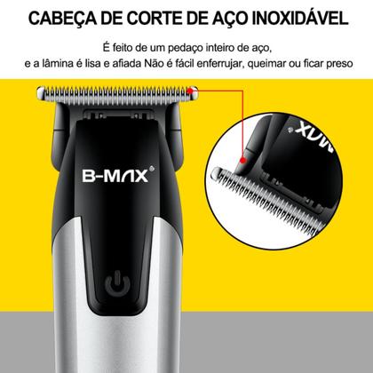 Imagem de Máquina de Corte e Aparador Profissional  Compacto, Sem Fio, Recarregável e com Bateria de Longa Duração para Cabelo e Barba