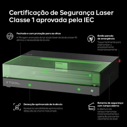 Imagem de Máquina de Corte e Gravação a Laser Diodo 20w xTool S1 - Gravadora a Laser de Tencnologia Inovadora a Alta Precisão