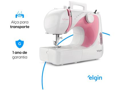 Máquina de Costura Elgin Jx2040 Futura 10 Pontos - Máquina