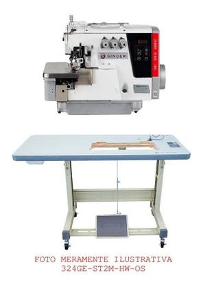 Imagem de Máquina De Costura Overlock Singer Direct Drive 3 Fios 110v