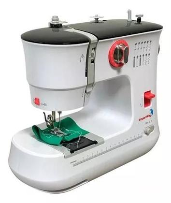 Imagem de Máquina De Costura Portátil Agulha Dupla Acessórios - IWMC510