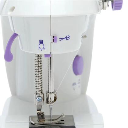 Imagem de Máquina de Costura Portátil Reta com LED, Bivolt e Pedal