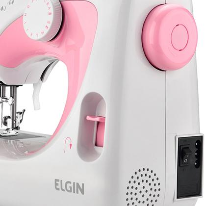 Máquina De Costura Reta Elgin Futura Jx-2040 Portátil 127v