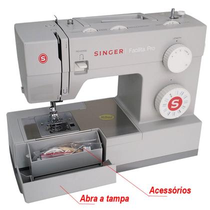 Imagem de Máquina De Costura Singer Facilita Pro 4432 Super Forte 32 Pontos e Rápida