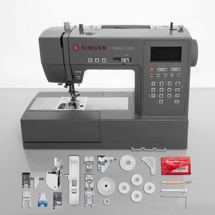Imagem de Máquina de Costura Singer Heavy Duty HD6805 Eletrônica Bivolt  Cinza