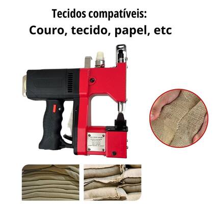 Imagem de Máquina de Costurar Portátil Fechar Boca Saco Sacaria Fechadeira Industrial Importway Iwmc512