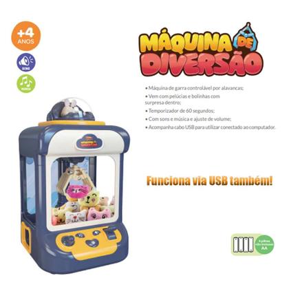 Imagem de Máquina de Diversão Azul Pega Pelúcias - Zoop Toys