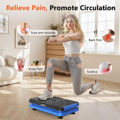 Imagem de Máquina de Exercício AXV Plataforma Vibratória com Elásticos e Controle Remoto