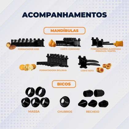 Imagem de Máquina de Fazer e Modelar Salgados e Doces Compacta Pop 4.0 Compacta Print até 4.000 unidades por Hora