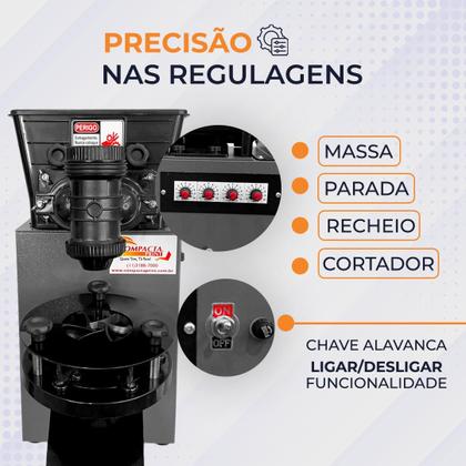 Imagem de Máquina de Fazer e Modelar Salgados e Doces Compacta Pop 4.0 Compacta Print até 4.000 unidades por Hora