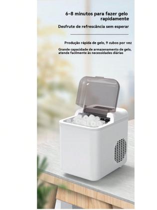Maquina De Fazer Gelo Profissional Portátil 110V Com APP - ONEX Imagem de Maquina De Fazer Gelo Profissional Portátil 110V Com APP