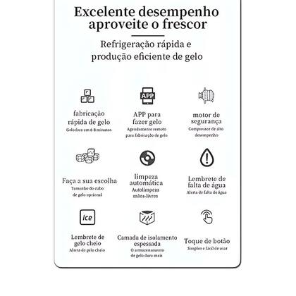 Imagem de Máquina de Gelo Elétrica  Produção Contínua de Gelo  110V Cinza