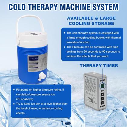 Imagem de Máquina de gelo para terapia a frio Koozam Cryo Cuff Knee Cooler