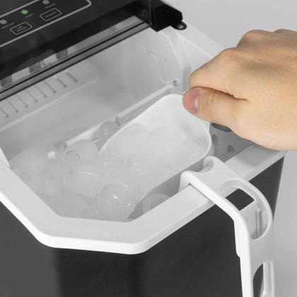 Imagem de Máquina de Gelo Preta 12kg 100w Eco Friendly Agratto - 220v