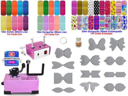 Imagem de Máquina De Laços Máquina Cortar Selar Fita Molde Laço