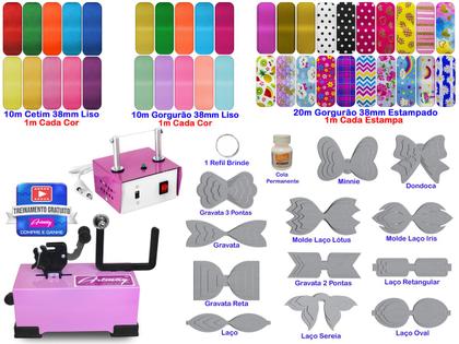 Imagem de Máquina De Laços Máquina Cortar Selar Fita Molde Laço