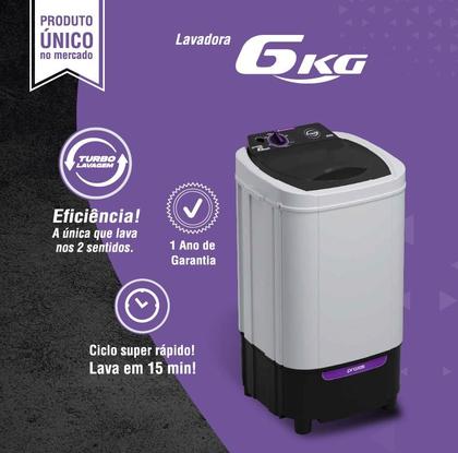 Imagem de Máquina de Lava Roupas 6 kg - Praxis Eletrodomésticos