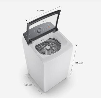 Imagem de Máquina de Lavar 14Kg Brastemp BR com Smart Sensor e Design Compacto - BWF14AB 127v