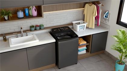 Imagem de Máquina de Lavar Brastemp 13Kg Cinza Platinum com Ciclo Tira Manchas Advanced e Ciclo Antibolinhas - BWK13A9