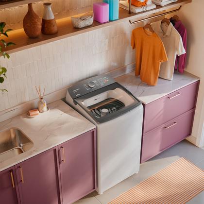 Imagem de Máquina de Lavar Brastemp 14kg Smart Sensor Cesto Inox Branca