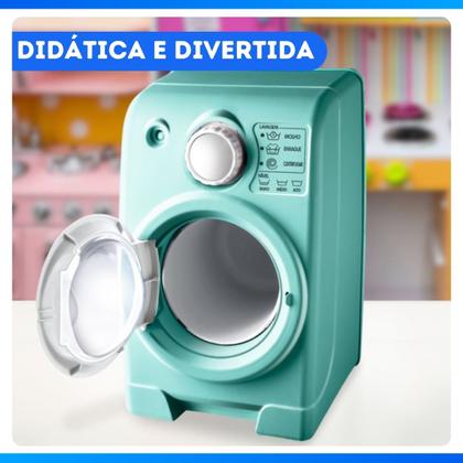 Imagem de Máquina de Lavar Brinquedo Infantil Realista Didática