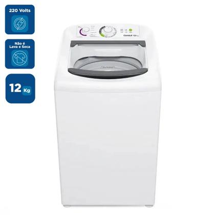 Imagem de Máquina de Lavar Consul 12 kg com Dosagem Econômica e Ciclo Edredom Branca CWH12BB  220 Volts