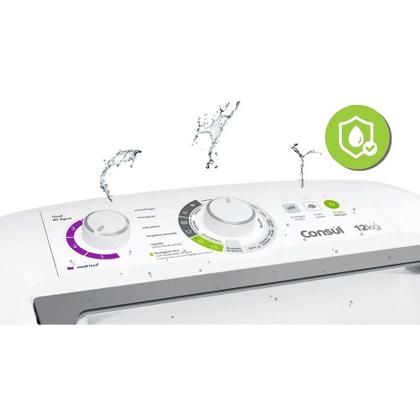 Imagem de Máquina de Lavar Consul 12 kg com Dosagem Econômica e Ciclo Edredom Branca CWH12BB  220 Volts