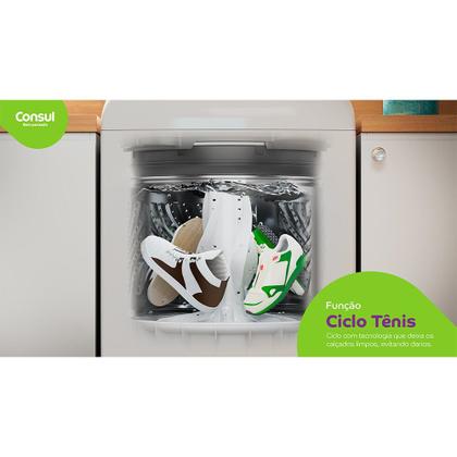 Imagem de Máquina de Lavar Consul 15 Kg Branca com Modo Eco - CWN15AB