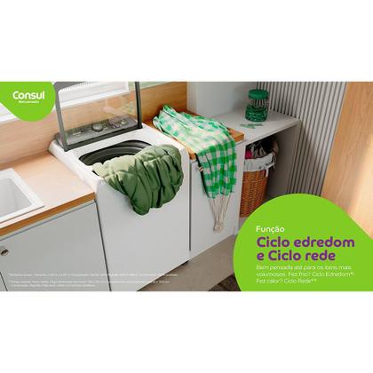 Imagem de Máquina de Lavar Consul 15 Kg Branca com Modo Eco - CWN15AB