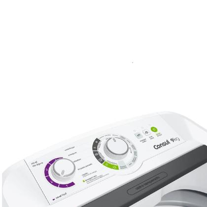Imagem de Máquina de Lavar Consul 9kg Branca com Dosagem Econômica e Ciclo Edredom CWB09BB - 127V