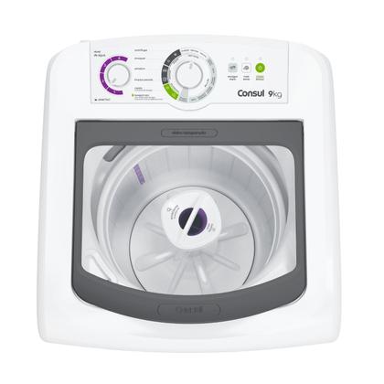 Imagem de Máquina de Lavar Consul 9Kg Branca com Dosagem Econômica e Ciclo Edredom - CWB09BB