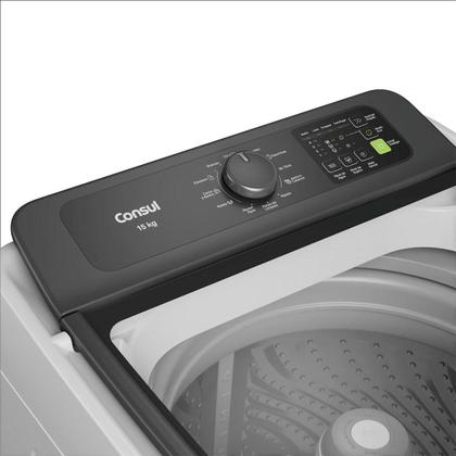Imagem de Máquina de Lavar Consul com Modo Eco CWN15AB, 15 Kg, Branca