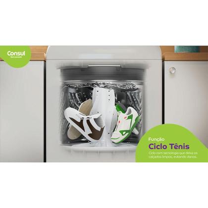 Imagem de Máquina de Lavar Consul com Modo Eco CWN15AB, 15 Kg, Branca