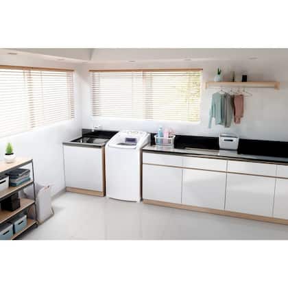 Imagem de Máquina de Lavar Electrolux 11kg Branca Essential Care com Easy Clean e Filtro Fiapos (LES11)