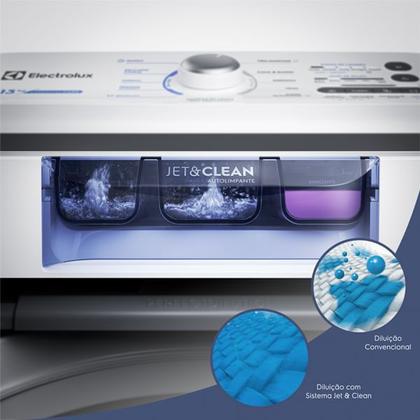 Imagem de Máquina de Lavar Electrolux 13kg Branca Essential Care com Cesto Inox e Jet&Clean (LED13)