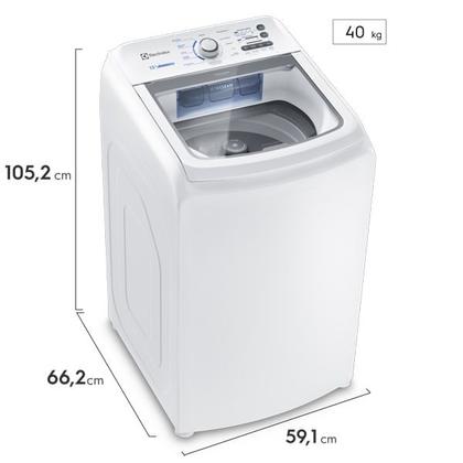 Imagem de Máquina de Lavar Electrolux 13kg Branca Essential Care com Cesto Inox e Jet&Clean (LED13)