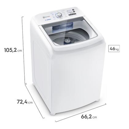 Imagem de Máquina de Lavar Electrolux 15kg Branca Essential Care com Cesto Inox e Jet&Clean (LED15)