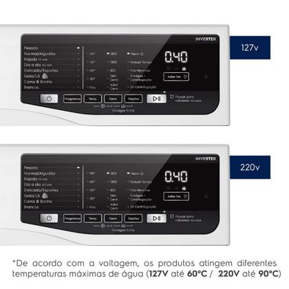 Imagem de Máquina de Lavar Frontal Electrolux 11kg Inverter Premium Care com Água Quente/Vapor (LFE11)