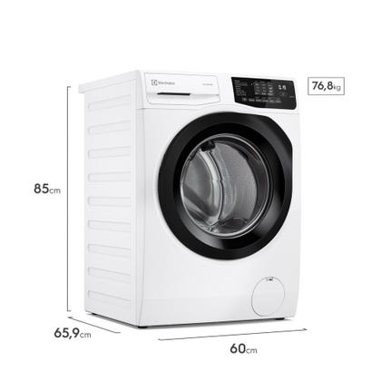 Imagem de Máquina de Lavar Frontal Electrolux 12kg Branca Inverter com Água Quente e Lavagem Inteligente (LFB12)