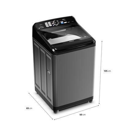 Imagem de Máquina de lavar Ideal+ Panasonic 15Kg Lavagem Eficiente SmartSense Função Vanish Titânio - NA-F150B1T