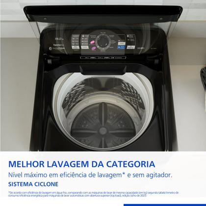 Imagem de Máquina de lavar Ideal+ Panasonic 15Kg Lavagem Eficiente SmartSense Função Vanish Titânio - NA-F150B1T