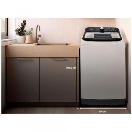 Imagem de Máquina de Lavar Midea Wave Agitador 13kg Automática Cesto Inox Branco 127V