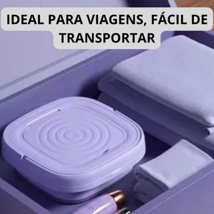 Imagem de Máquina de Lavar Mini Portátil Azul