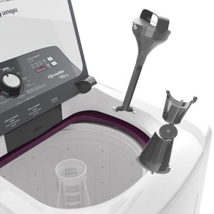 Imagem de Máquina de Lavar Mueller 15 Kg MLA15 com 11 Programas de Lavagem Branca 110V