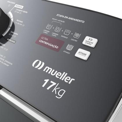Imagem de Máquina De Lavar Mueller 17kg Automática Com Ultracentrifugação E Ciclo Rápido Branca Mla17 220V