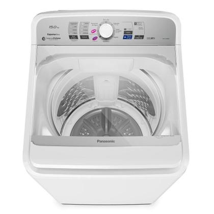 Imagem de Máquina De Lavar Panasonic 15kg Sistema Ciclone Branca NA-F150B1WB 220V