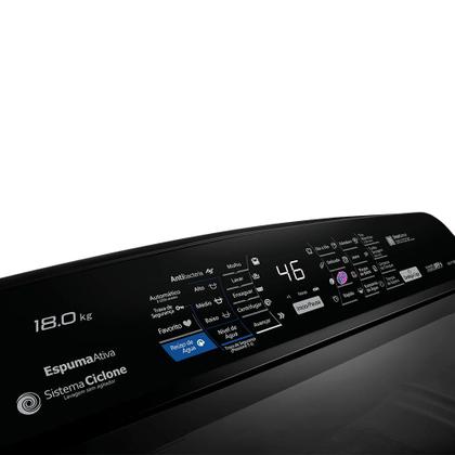 Imagem de Máquina De Lavar Panasonic Antibacteria AG 18kg Titânio - NA-F180P7T