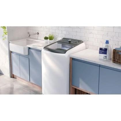 Imagem de Máquina de Lavar Roupa Electrolux 14,5kg Branca Efficient Cesto Inox JetClean 127V LEE15
